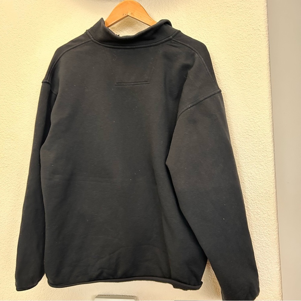 Eddie Bauer Expedition 1/4-Zip Fleece Pullover black size large - Picture 3 of 10